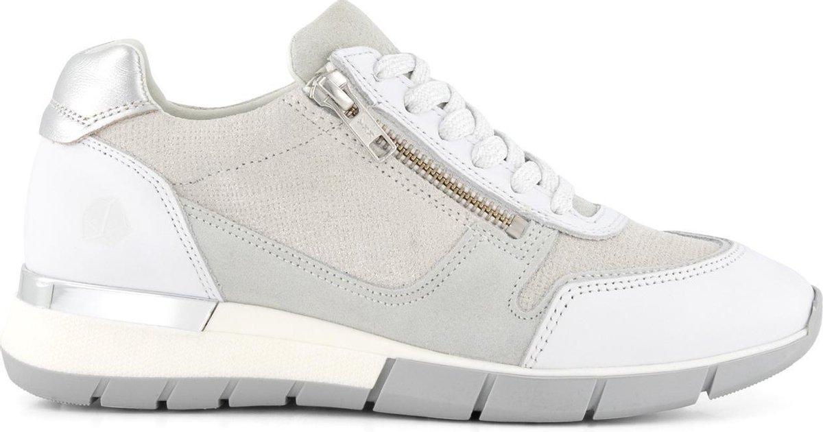 NoGRZ B.Vittone Leren dames sneakers Wit - Schoenen.nl