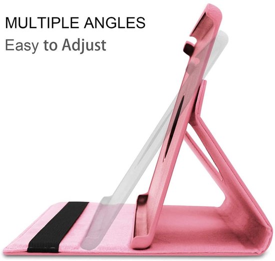 Geschikt voor Samsung Gallaxy Tab A7 10.4 Hoes bookcase - (2020/2022) - 360 draaibare - LIcht Rose