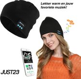 JUST23 Bluetooth muts - Zwart - Muts - Ingebouwde koptelefoon - Slaapmuts - Mannen & Vrouwen - Sleepphones
