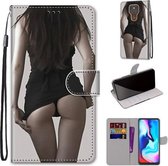 Voor Motorola Moto E7 Plus / G9 Play / G9 Gekleurde Tekening Cross Texture Horizontale Flip PU Lederen Case met Houder & Kaartsleuven & Portemonnee & Lanyard (Upskirt)