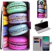 Voor Nokia 3.4 Gekleurde Tekening Cross Textuur Horizontale Flip PU Lederen Case met Houder & Kaartsleuven & Portemonnee & Lanyard (Kleurrijke Taarten)