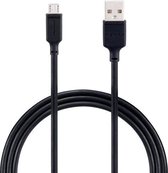 MOMAX DM16D 2.4A USB naar Micro USB Oplaadtransmissie Datakabel, Kabellengte: 1m (Zwart)
