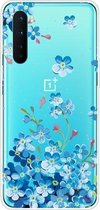 Voor OnePlus Nord schokbestendig geverfd transparant TPU beschermhoes (sterbloem)