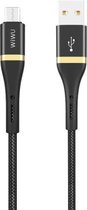 WIWU Elite-serie ED-102 2.4A USB naar micro-USB-interface Nylon gevlochten snellaaddatakabel, kabellengte: 3m