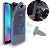 DUX DUCIS MOJO-serie schokbestendige magnetische koolstofvezel TPU-hoes voor Huawei Honor 10 Lite (blauw)