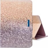 Voor 7 inch Tablet PC Universele Gekleurde Tekening Horizontale Flip PU Lederen Case met Houder & Kaartsleuven (Zand)