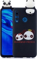 Voor Huawei Enjoy 9s schokbestendig Cartoon TPU beschermhoes (twee panda's)