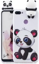 Voor Huawei Honor 9i schokbestendig Cartoon TPU beschermhoes (Panda)
