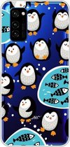 Voor Huawei Honor V30 Lucency Painted TPU beschermhoes (Penguins)