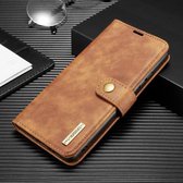Voor Galaxy A81 / Note10 lite DG.MING Crazy Horse Texture Flip Afneembare Magnetische Leren Case met Houder & Kaartsleuven & Portemonnee (Bruin)