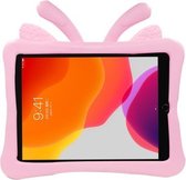 Voor iPad 10.2 (2019) / 10.5 Butterfly Bracket Style EVA Kinderen schokbestendige beschermhoes (roze)