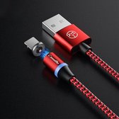 CaseMe Series 2 USB naar 8-pins magnetische oplaadkabel, lengte: 1m (rood)