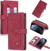 Voor iPhone 11 Pro POLA multifunctionele mode magnetische horizontale flip lederen tas met kaartsleuven & portemonnee & fotolijst & houder (rood)