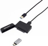 Olmaster Externe Notebook Harde Schijf Adapter Kabel Easy Drive Kabel USB3.0 naar SATA Converter Stijl: Harde Schijf + Type-C Adapter, Grootte: 2,5 Inch