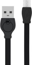 WK WDC-023m 2,4 A Micro USB-snellaaddatakabel, lengte: 3 m (zwart)