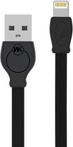 WK WDC-023i 2.4A 8-pins snellaaddatakabel, lengte: 2m (zwart)