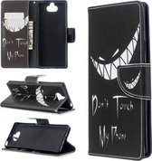 Voor Sony Xperia 20 Gekleurde tekening patroon Horizontale Flip PU lederen tas met houder & kaartsleuven & portemonnee (grijns)