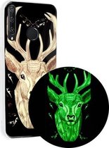 Voor Huawei Y6p Luminous TPU mobiele telefoon beschermhoes (Deer Head)