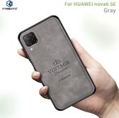 Voor Huawei Nova 6 SE PINWUYO Zun-serie PC + TPU + huid Waterdicht en anti-val All-inclusive beschermende schaal (grijs)