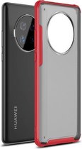 Voor Huawei Mate 40 Vierhoekige schokbestendige TPU + pc-beschermhoes (rood)