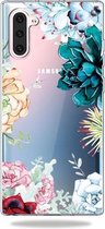 Patroon afdrukken Zachte TPU mobiele telefoon beschermhoes voor Galaxy Note10 (The Stone Flower)