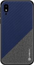 PINWUYO Honors Series schokbestendige pc + TPU beschermhoes voor Galaxy A2 Core (blauw)