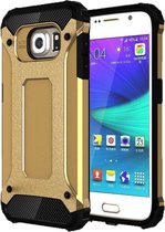 Voor Galaxy S6 / G920 Tough Armor TPU + pc combinatiebehuizing (goud)