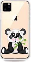 Patroon afdrukken Zachte TPU mobiele telefoon beschermhoes voor iPhone 11 (bamboe beer)