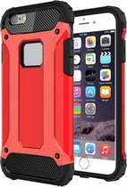 Voor iPhone 6 Plus en 6s Plus Tough Armor TPU + pc-combinatiehoes (rood)