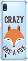 Voor Samsung Galaxy A10 schokbestendig geschilderd TPU beschermhoes (Fox Head)