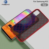 Voor Samsung Galaxy A31 PINWUYO Series 2 Generation PC + TPU Waterproof en Anti-drop All-inclusive beschermhoes (rood)