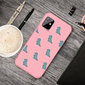 Voor Galaxy A81 & Note 10 Lite Cartoon dier patroon schokbestendig TPU beschermhoes (roze dinosaurussen)