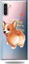 Voor Galaxy Note 10 Lucency Painted TPU Protective (Corgi)