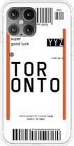 Voor iPhone 12/12 Pro Boarding Pass Series TPU telefoon beschermhoes (Toronto)