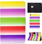 Voor iPad 10.2 inch Gekleurde Tekening Horizontale Flip Leren Case met Houder & Kaartsleuven & Slaap / Wekfunctie (Regenboog)