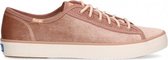 Keds Dames Veterschoenen Kickstart Velvet Villa - Roze - maat 37.5