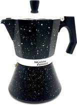 Sterk Percolator in Steen-look, Gegoten Aluminium - Alle Warmtebronnen, ook inductie - 6 Kops