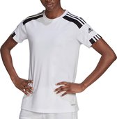 adidas Squadra 21  Sportshirt - Maat L  - Vrouwen - Wit/Zwart