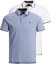 JACK & JONES JJEPAULOS POLO SS 2PK MP NOOS Heren Poloshirt  - Maat S