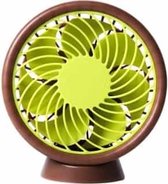 Roterende wind kleine ventilator USB-miniventilator (kiwigroen)