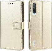 Retro Crazy Horse Texture Horizontale Flip Leather Case voor Xiaomi CC9e / A3, met houder & kaartsleuven en fotolijst (goud)