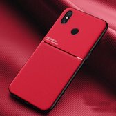 Voor Xiaomi Mix 3 Classic Tilt Strip Grain Magnetisch Schokbestendig PC + TPU-hoesje (rood)