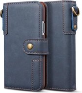 Voor iPhone 11 Pro koeienhuid textuur horizontale flip lederen tas, met houder & kaartsleuven & portemonnee & lanyard (blauw)