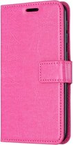 Crazy Horse Texture horizontale flip lederen tas met houder & kaartsleuven & portemonnee & fotolijst voor Galaxy S10 (roze)