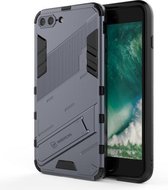 Punk Armor 2 in 1 PC + TPU schokbestendig hoesje met onzichtbare houder voor iPhone 7 Plus & 8 Plus (grijs)