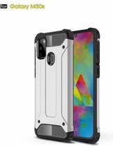 Voor Galaxy M30s Magic Armor TPU + pc combinatiebehuizing (zilver)