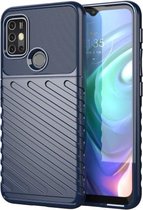Voor Motorola Moto G10 Thunderbolt schokbestendige TPU beschermende zachte hoes (blauw)