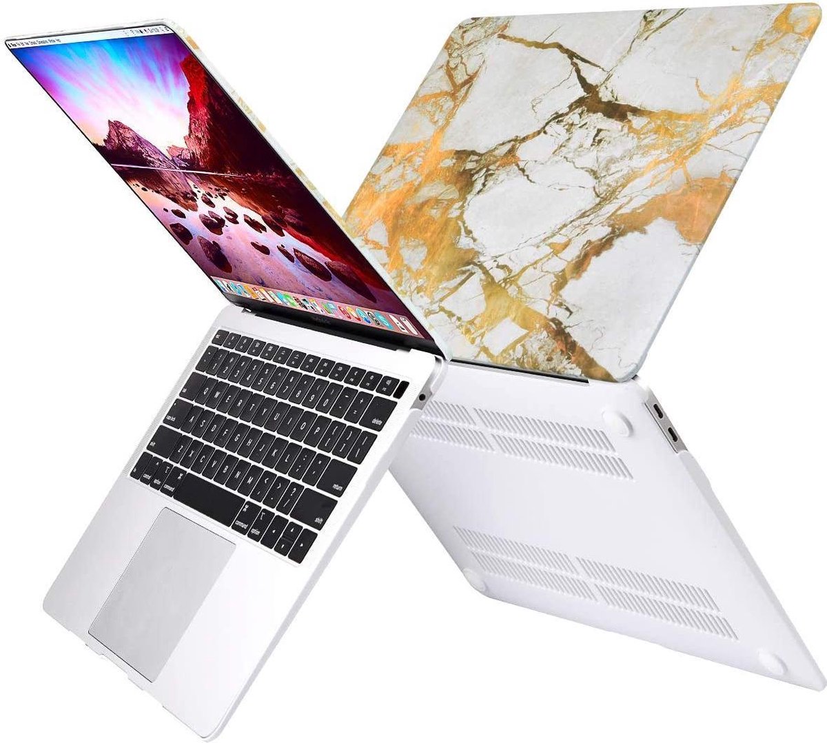 MacBook Air 13 inch Case - 2020 / 2019 / 2018 - A2337 M1 - A2179 - A1932 Retina Display met Touch ID - Beschermende Plastic Hard Cover - MacBook Air 13.3 Hoes - Nieuwe MacBook Case / Cover / Hoes / Sleeve