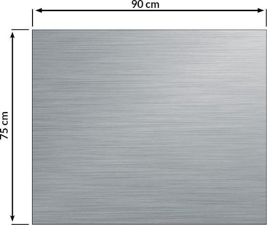 bol com aluminium keuken spatwand voor fornuis van 90x75 cm