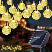 Instalights - Tuinverlichting op Zonne-Energie - 7 meter - 50 Lampjes - Lichtsnoer - Lampjes Slinger - Kristallen LED Bollen